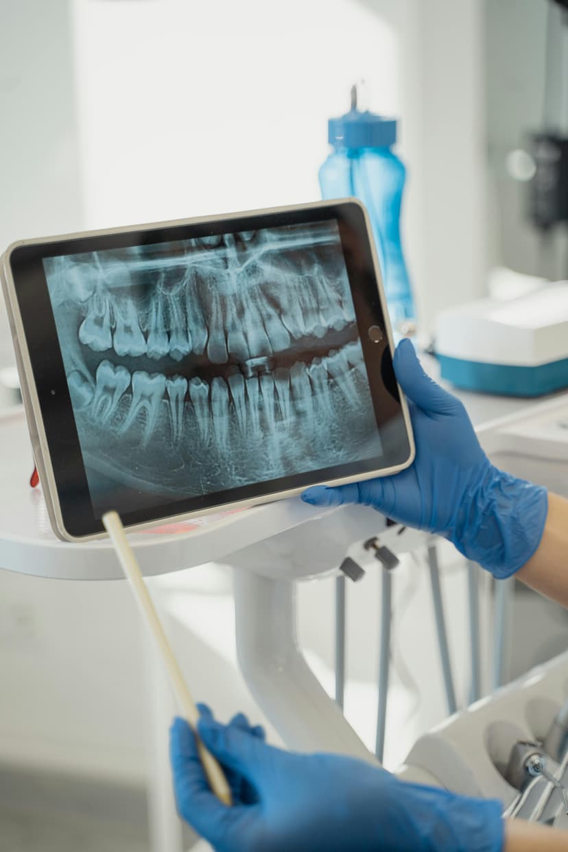 Dentist at work